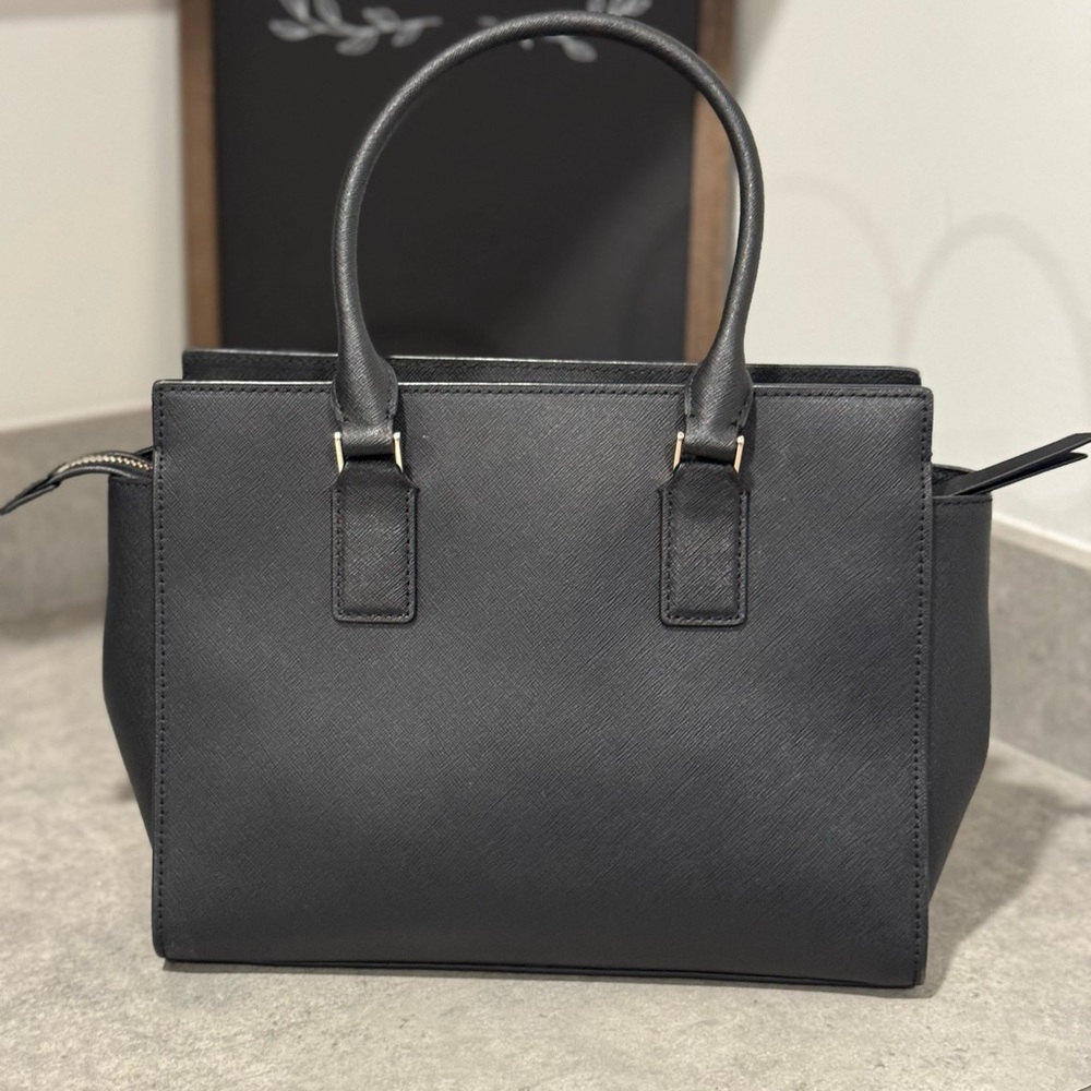 Kate Spade Cameron Street Medium Black Leather Satchel! Very Gently Used! - Picture 2 of 13